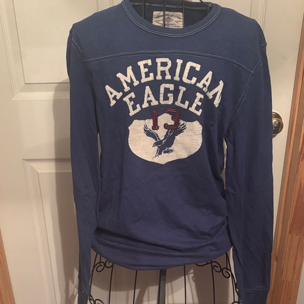 American Eagle Outfitters Vintage Blue Tee